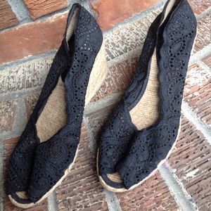 Ralph Lauren Wedge Lace Shoes